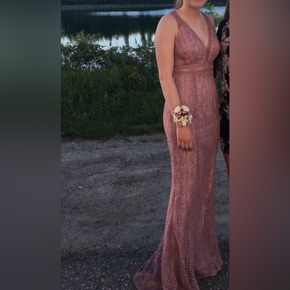 Long blush pink XS BHLDN dress from Anthropologie. Perfect for formal occasions! - Picture 2 of 2